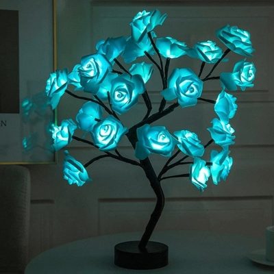 Flower Tree Light,Tabletop Rose Flower Tree Light