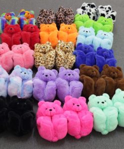 Comfy Teddy Bear,Teddy Bear Plush Slippers,Plush Slippers