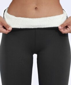 Velvet Leggings,High Waist Thick Velvet Leggings