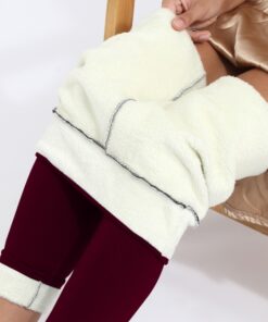 Velvet Leggings,High Waist Thick Velvet Leggings