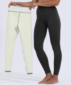 Velvet Leggings,High Waist Thick Velvet Leggings