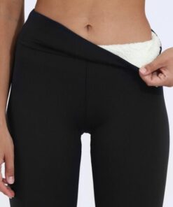 Velvet Leggings,High Waist Thick Velvet Leggings