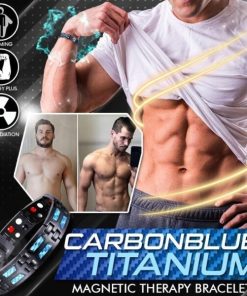 Titanium Bracelet,Blue Titanium,Carbon Blue Titanium Bracelet