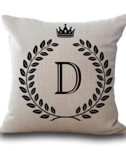 Alphabet Pillow,Pillow Cover,Alphabet Pillow Cover
