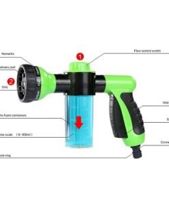 car wash nozzle with soap dispenser
