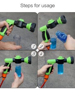 car wash nozzle with soap dispenser