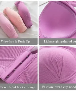 Front Closure Push Up Bra