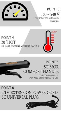 Ceramic Tourmaline Ionic Flat Iron Hair Straightener,Tourmaline Ionic Flat Iron Hair Straightener