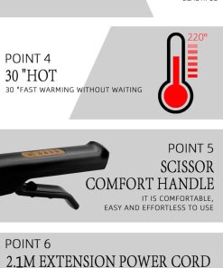 Ceramic Tourmaline Ionic Flat Iron Hair Straightener,Tourmaline Ionic Flat Iron Hair Straightener