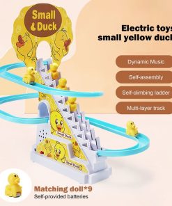 Duck Climbing Stairs,Electric Music Duck Climbing Stairs Toy