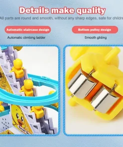 Duck Climbing Stairs,Electric Music Duck Climbing Stairs Toy