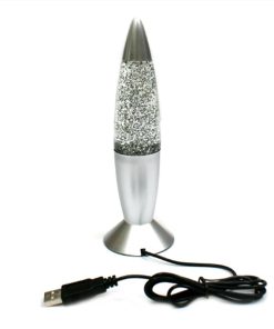 Silver Glitter Lava Lamp