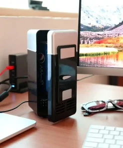 Mini USB Desktop Fridge - Can Cooler & Drink Warmer