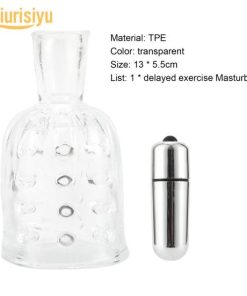 Staminal Transparent Delayed Penis Vibrator