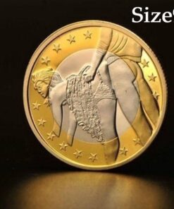 Sexy Coins Replica Gold Coin Decorative Meta Gold Plated Souvenir Coin