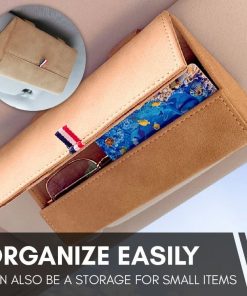 Car Clip-in Leather Glass Holder