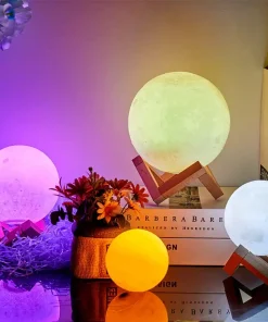 LED 3d Moon Lamp With Stand Starry