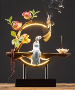 Handmade Fairy Lady Waterfall Backflow Incense Burner