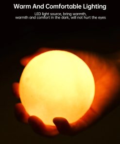 LED 3d Moon Lamp With Stand Starry