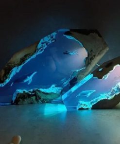 Diver Whale Night Light