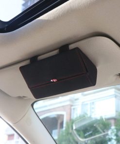 Car Clip-in Leather Glass Holder