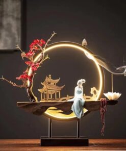 Handmade Fairy Lady Waterfall Backflow Incense Burner