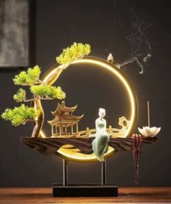 Handmade Fairy Lady Waterfall Backflow Incense Burner