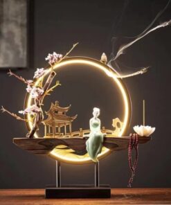 Handmade Fairy Lady Waterfall Backflow Incense Burner