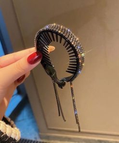 Rhinestone Hairpin Horsetail Clip