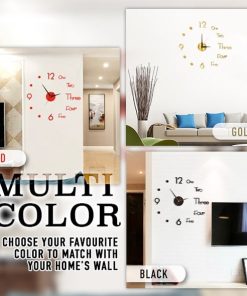 3D Luminous Frameless Wall Clock Set