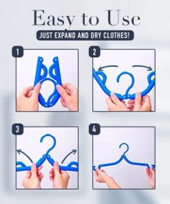 Portable Folding Travel Hangers (4 Pcs)