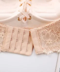 Lace Up Strapless Bra