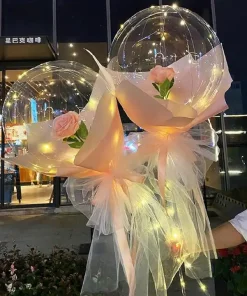 LED Luminous Balloon Rose Bouquet
