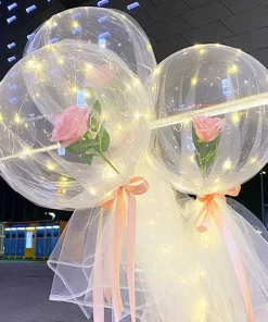 LED Luminous Balloon Rose Bouquet