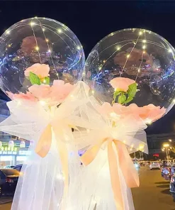 LED Luminous Balloon Rose Bouquet