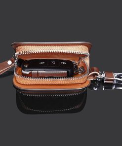 Leather Wood,CAR KEY CASE