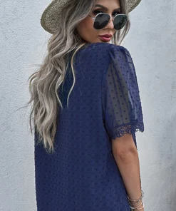 Sexy Lace V Neck Top