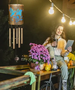 Animal Metal Wind Chime Lamp