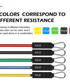11pcs 150LBS Resistance Booty Tubes Set