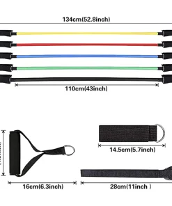 11pcs 150LBS Resistance Booty Tubes Set