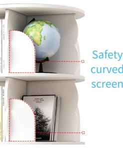 4-TIER Creative Floor Rotating Bookshelf