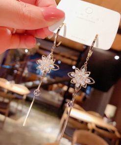 Flower Fringe Earrings