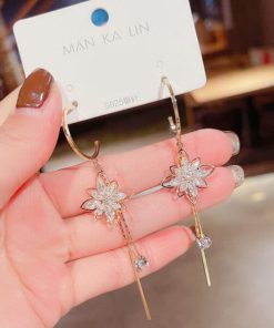 Flower Fringe Earrings