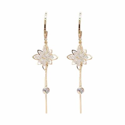 Flower Fringe Earrings