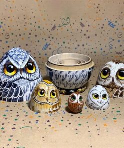 New Owl Nesting Egg Easter Gift