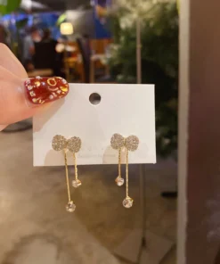 Bow Diamond Earrings