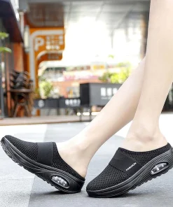 Air Cushion Slip-On Flat Sandals