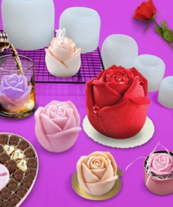 3D Rose Ice Hockey Mold