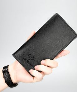 Mens Long Leather Wallet