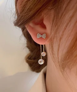 Bow Diamond Earrings